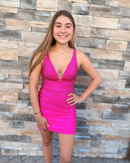 PM511,Sparkle Bodycon Homecoming Dresses, Backless Short Prom Dress