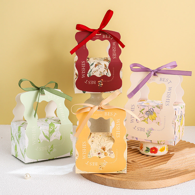 Boîte d'emballage de bonbons de mariage simple et créative, sac cadeau 