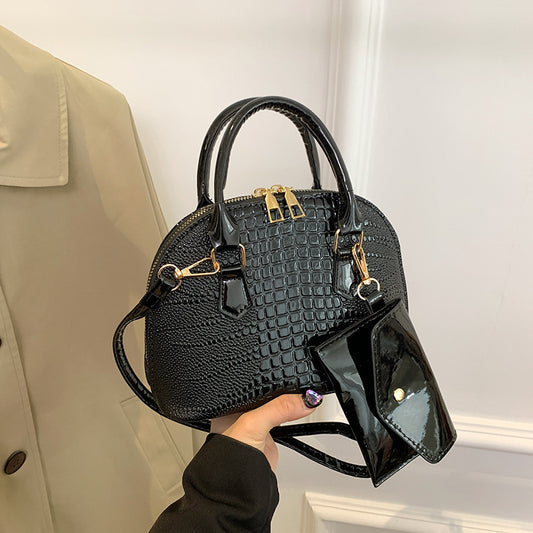 Sac à main tendance en crocodile de couleur unie, sacs à bandoulière 