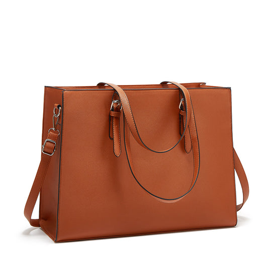 Sac à main tendance de grande capacité, couleur unie 