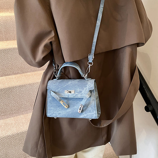 Sacs à main en denim à rabat tendance 