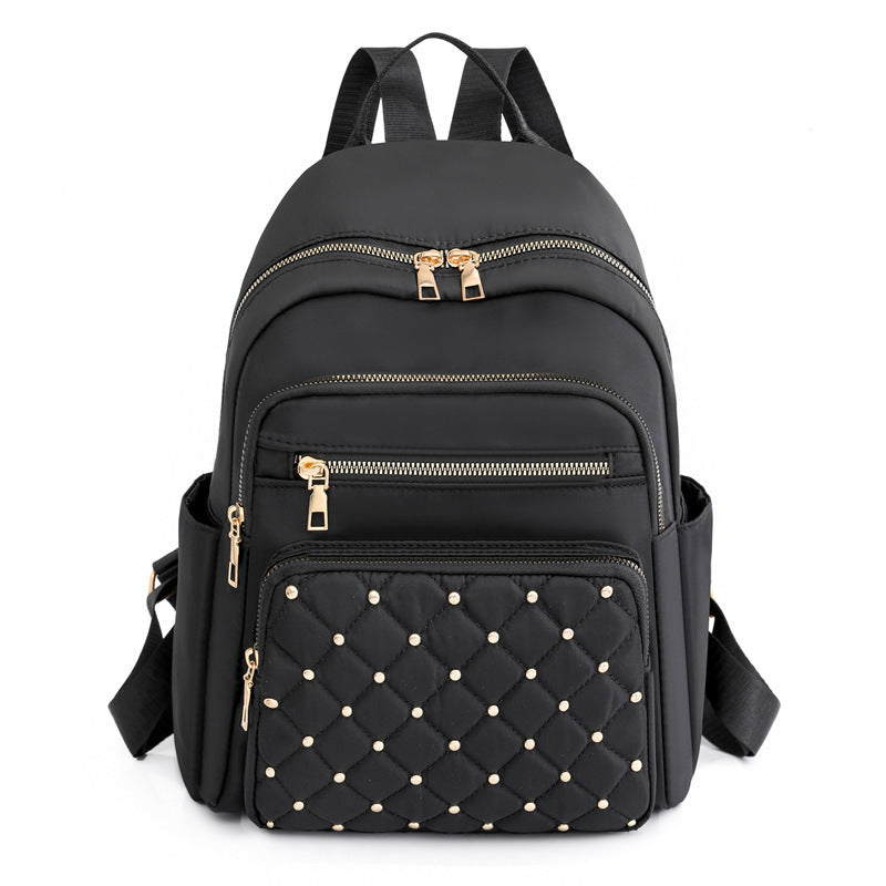 Women Fashion Embroidered Thread Oxford Backpack