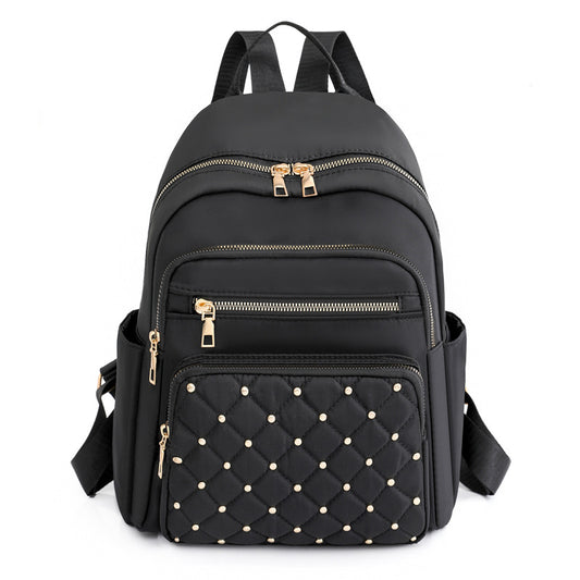 Women Fashion Embroidered Thread Oxford Backpack