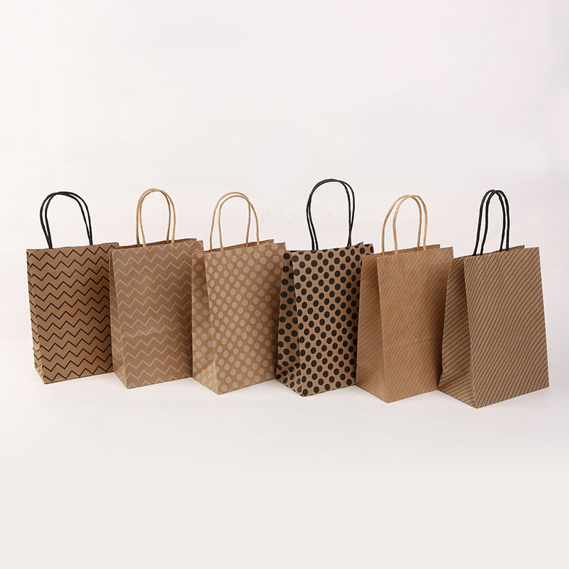 Kraft Milk Tea Takeaway Packaging Shopping Tote Packaging Bag