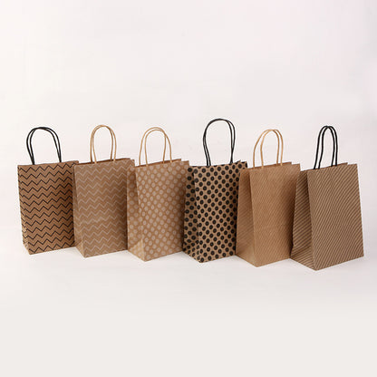 Kraft Milk Tea Takeaway Packaging Shopping Tote Packaging Bag
