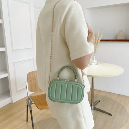 Fashionable Simple Solid Color Portable HandBags Shoulder Bag