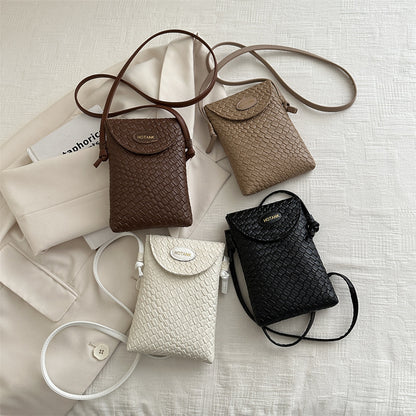 Simple Solid Color Flip Mini Crossbody Bag