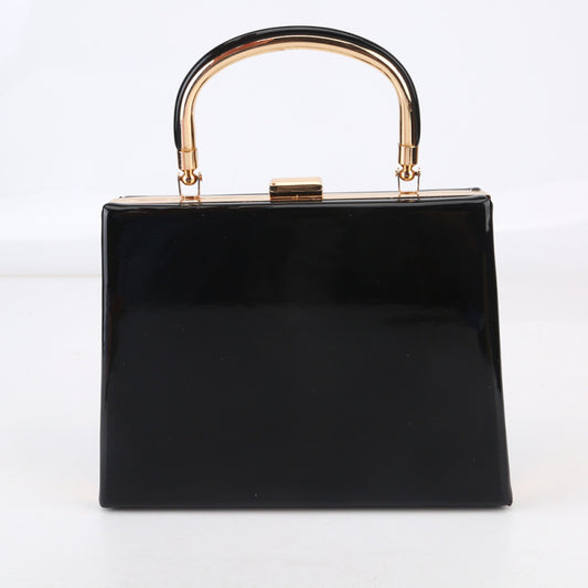 Women Chic Solid Color Crossbody Handle Square Bag