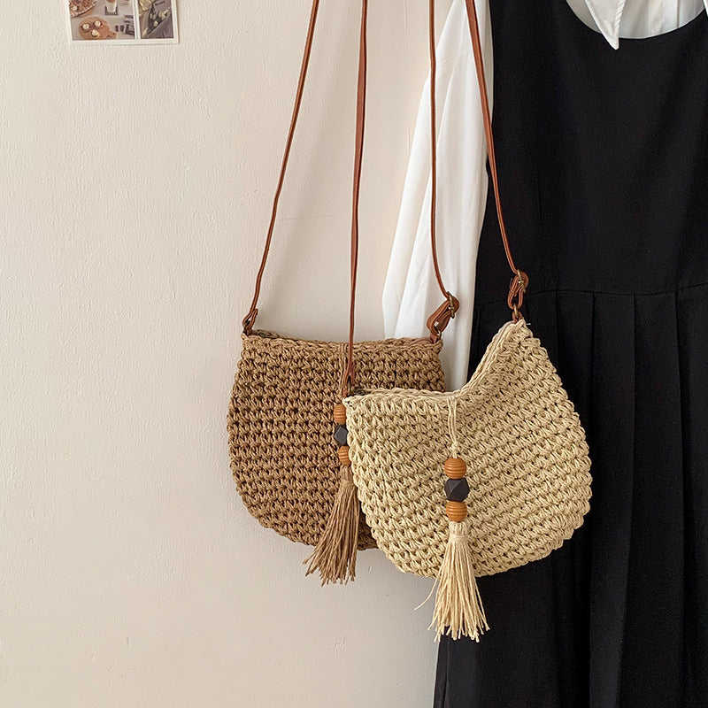 Bohemian Casual Woven Shoulder Bag
