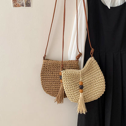 Bohemian Casual Woven Shoulder Bag