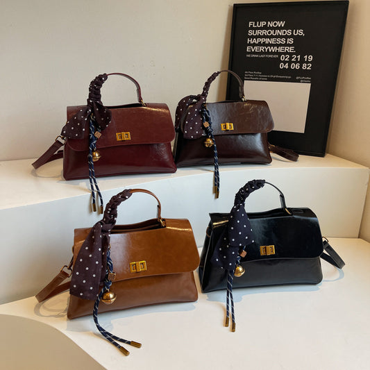 Sac à main simple de couleur unie 