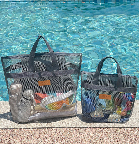 Women Fashion Casual Mesh Hollow Large Capacity Beach Bag