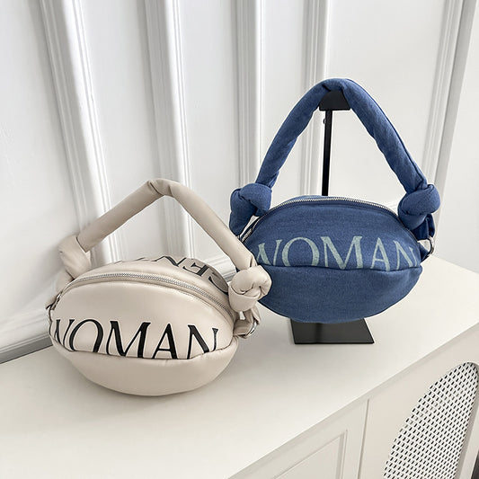 Sacs à main de rugby élégants à imprimé lettre 