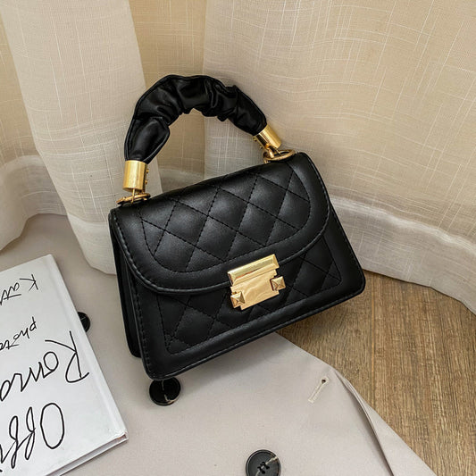 Sac messager à une épaule avec chaîne en diamant pour femme 