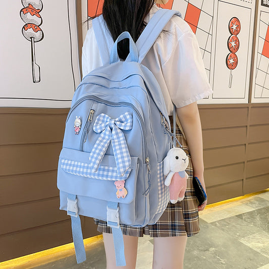 Women Fashion Large Capacity Bowknot Backpack