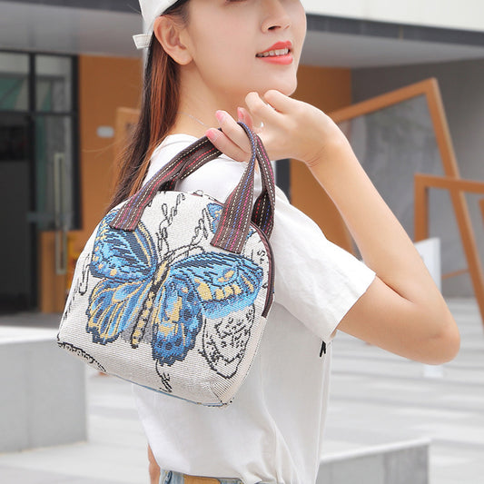 Women'S Fashion Braided Ethnic Tote Bag