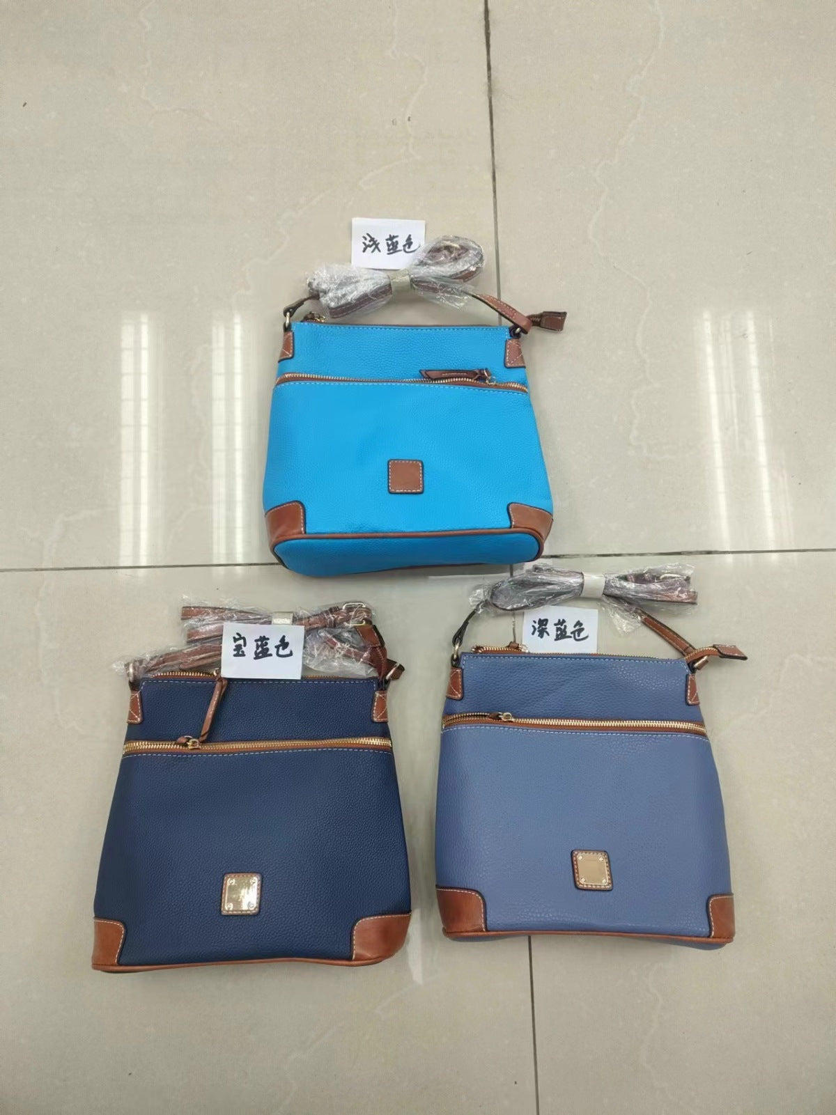 Sac bandoulière vintage en grain de litchi pour femme 