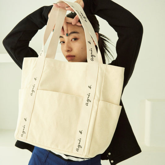 Women Casual Solid Color Letter Printed Large Capacity Clutch Shoulder Canvas Bag