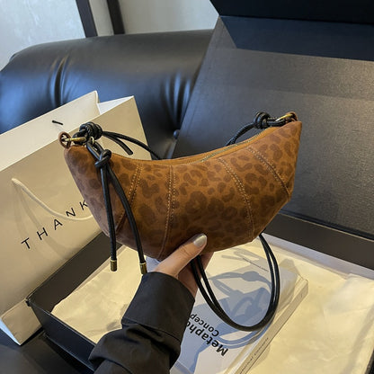 Sac à bandoulière rétro givré en forme de boulette pour femme, automne et hiver 