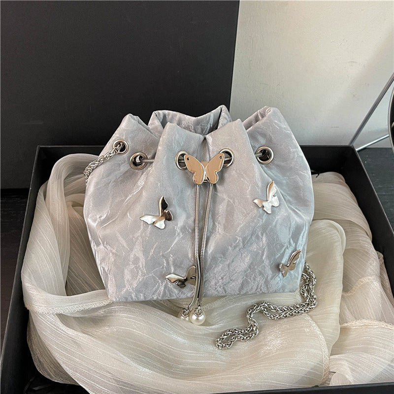 Autumn Women Fashion Elegant Butterfly Chain Shoulder Bag