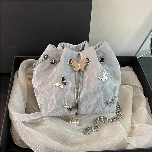 Autumn Women Fashion Elegant Butterfly Chain Shoulder Bag