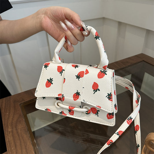 Women Fashion Cute Strawberry Printed Shoulder Bag