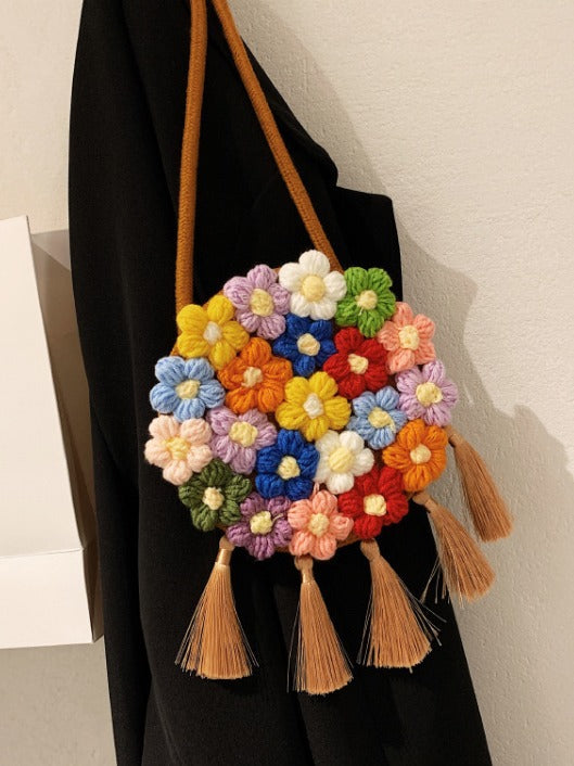 Bohemian Ethnic Tassel Crossbody Bag