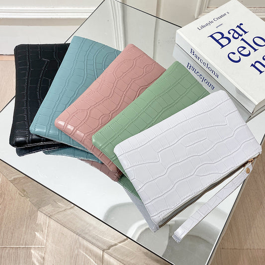 Women Fashion Solid Color Rhombus Chain Purse