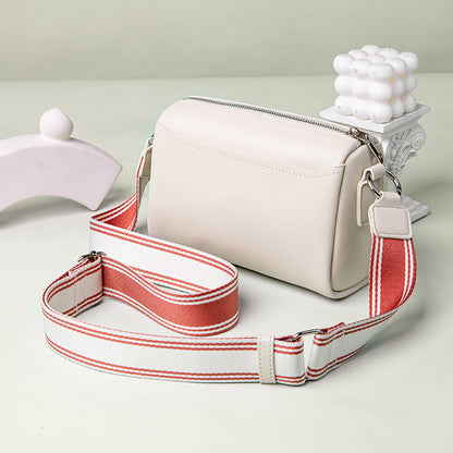 Women Fashion Casual Square Wide Strap Crossbody Bag