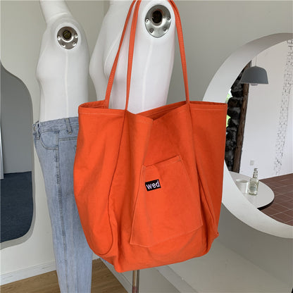 Women Fashion Large Capacity Fashion Printed Shopping Bag Canvas Tote Bag