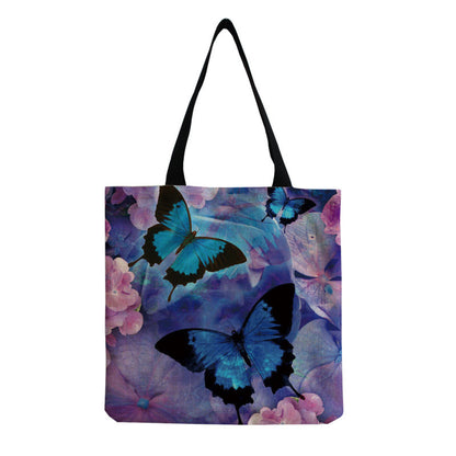Women'S Multifunctional Large Capacity Butterfly Print Shopping Bag