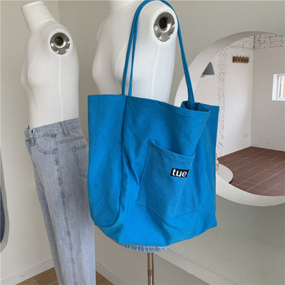 Women Fashion Large Capacity Fashion Printed Shopping Bag Canvas Tote Bag