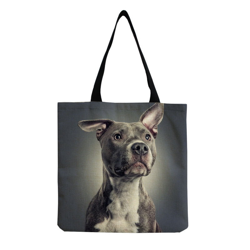 Personalized Large-Capacity Cute Pet Dog Printing Shopping Bag