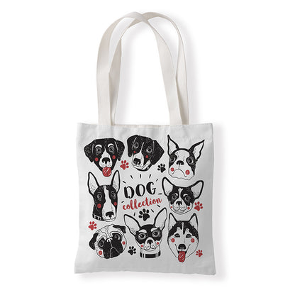 Women Fashion Horror Graphic Printed Canvas Tote Bag