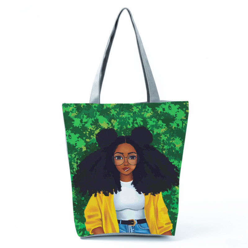 Women'S Cool Girl Print One Shoulder Shopping Bag