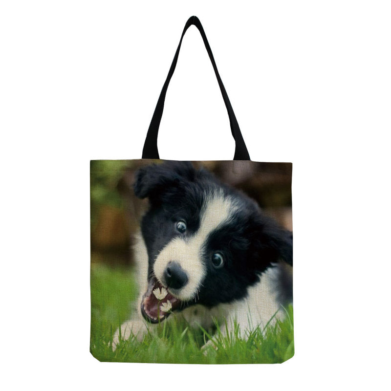 Personalized Large-Capacity Cute Pet Dog Printing Shopping Bag