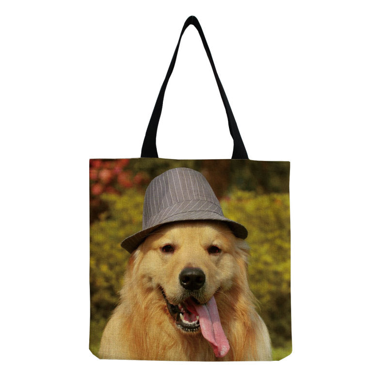 Personalized Large-Capacity Cute Pet Dog Printing Shopping Bag