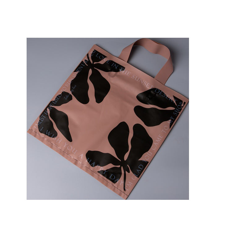 Sac fourre-tout en plastique givré multicolore simple pour cadeau de courses