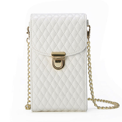 Women Fashion Multifunctional Crossbody Vertical Retro Mini One Shoulder Crocodile Pattern Coin Purse