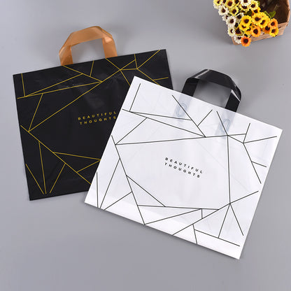 Sac fourre-tout en plastique à motif géométrique simple 