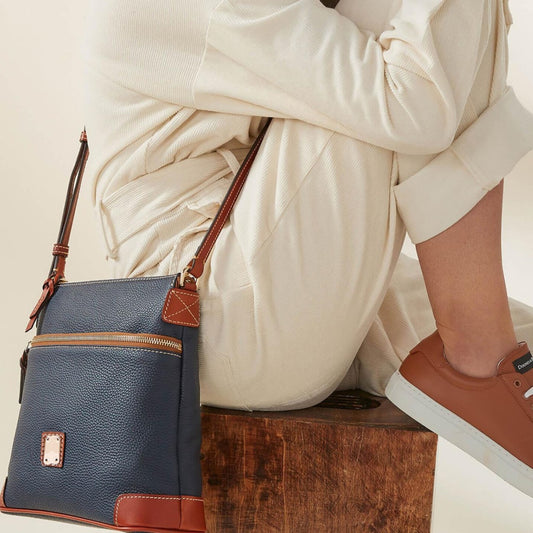 Vintage Litchi Grain Women Crossbody Bag