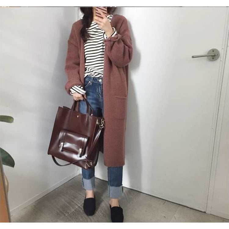 Women'S Fashion Retro Large Capacity Pu Leather Handbag