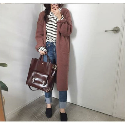 Women'S Fashion Retro Large Capacity Pu Leather Handbag