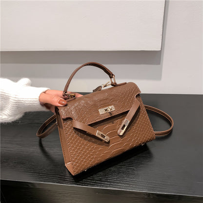 Fashion Solid Color Large Capacity Shoulder Bag