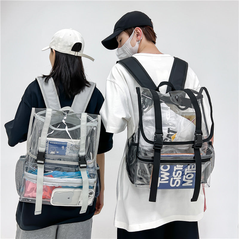 Fashion Clear Large Capacity Pvc Backpack