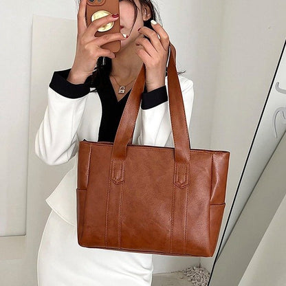 Women Fashionable Large Capacity PU Tote Bag