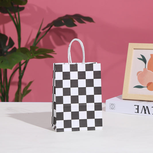 Cartoon Line Star Print Kraft Paper Gift Packaging Handbag