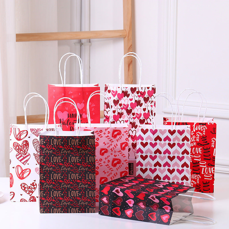 Sac de rangement imprimé Love pour accessoires de vêtements 