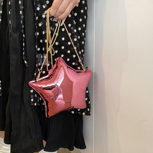 Acrylic Star Shaped Women Chain Crossbody Bag