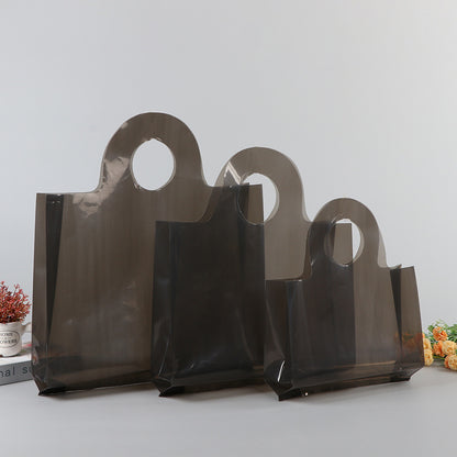 Sac fourre-tout simple et transparent en plastique PE épais pour cadeaux 